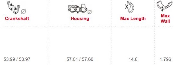 KRCR8050GPC-1 CR8050GPC Pleuellagersatz für BMW S63N N63 S63 N63N Racing verst�rkt